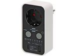 Brennenstuhl Timer-Steckdose mit LED-Anzeige, 1x USB A, 1x USB-C, Countdown 15 Min bis 8 Std, schwarz/weiss