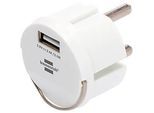 Brennenstuhl USB Steckdosenadapter, Kompaktes Design, USB-A Anschlüsse, IP44 Standard, Weiss