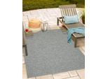 Teppich THE CARPET "Calgary", grau, B:200cm H:1mm L:280cm, Polypropylen, Teppiche, Teppich, moderner robuster In und Outdoor Teppich