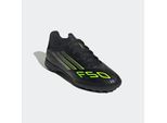Fußballschuh ADIDAS PERFORMANCE "F50 LEAGUE KIDS TF", Mädchen, Gr. 35, schwarz (core schwarz, iron metallic, lucid lemon), Synthetik, Textil, Schuhe Fußballschuh, geeignet für harte Untergründe Asche und Kunstrasen