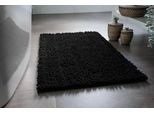 Badematte WECON HOME BASICS "Benno", schwarz, H:22mm, Polyester, Badematten, Badematte, waschbar, rutschfest, sehr weich, strapazierfähig, Chenille, robust