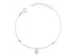 Silberarmband ADELIA´S "Damen Armband aus Gold mit Zirkonia" Gr. 14, silber, Armbänder, Damen, 14, Silber 925 (Sterlingsilber), Silberarmband