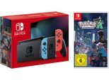 NINTENDO SWITCH Konsolen-Set "Switch + Pokemon-Legenden: Z-A", neonrot, neonblau, B:23,9cm H:10,2cm T:1,39cm, Spielekonsolen, Switch r/b neon + Pokemon-Legenden: Z-A