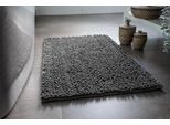 Badematte WECON HOME BASICS "Benno", grau, H:22mm, Polyester, Badematten, Badematte, waschbar, rutschfest, sehr weich, strapazierfähig, Chenille, robust