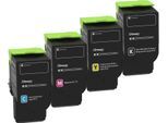 Lexmark Original Toner - 4er Multipack für C2325dw, C2425dw, C2535dw, MC2325adw, MC2425adw, MC2535adwe