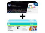 HP Original 304A Toner 5er Set - schwarz (2), cyan, magenta, gelb