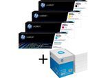 Bundle mit HP Original 203X Toner 4er Multipack + 2.500 Blatt HP Kopierpapier hochweiß