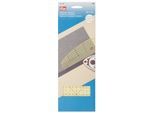 Prym Bügellineal, transparent, hitzebeständig, Größe: 30 x 10 cm