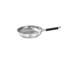 Rösle Bratpfanne Silence Pro, Schwarz, Edelstahl, Metall, 3,3 L, rund, antihaftbeschichtet, geschmacksneutral, Kochen, Pfannen, Bratpfannen