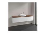 Villeroy und Boch Antao Waschtisch-Unterschrank K36012MT 160x36x50cm, Waschbeckenplattenfarbe warm walnut, white matt lacquer
