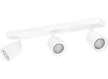 EGLO Deckenspot "CAMALDOLI Spotlampe - Stahl - GU10 - 3X10W - IP20", weiß, 3, H: 11,5cm, 1 Stk., Leuchten, Wandleuchte, Wandspot, schwenkbar, Strahler, L52 x B4,5 x H11,5 cm, Deckenspot