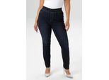 Jeansleggings ANISTON PLUS, Damen, Gr. 46, N-Gr, blau, Denim/Jeans, Obermaterial: 74% Baumwolle, 24% Polyester, 2% Elasthan, unifarben, lang, Jeans, mit elastischem Bund