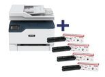 Xerox C235 Farblaser-Multifunktionsgerät inkl. Original Xerox Toner Set (CMYK)