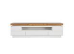 Livetastic Lowboard, Weiß, Eiche, Holzwerkstoff, 5 Schublade(n) Schubladen, 175x48x40 cm, Beleuchtung, Wohnzimmer, Wohnwände, Lowboards