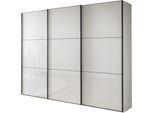 Schwebetürenschrank WIEMANN "Phoenix, Made in Germany, modernes Design, Highlight, Blickfang", weiß, dekor, B:246cm H:217cm T:67cm, Schränke, Schwebetürenschrank, maximaler Staurraum, inkl.Einlegeböden, Wäscheböden u. Dämpfer