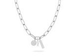 Kette mit Anhänger COPENHAGEN STUDIOS "Schmuck Geschenk Edelstahl Halskette Bold Link", edelstahlfarben, Halsketten, Damen, Edelstahl, L: 50 B: 5mm, B:5mm