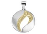 Kettenanhänger ADELIA´S "zeitloser Schmuck Anhänger aus 925 Sterling Silber", gold, Schmuckanhänger, Damen, Silber 925 (Sterlingsilber), Kettenanhänger