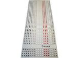 Saunatuch DYCKHOFF "Saunatuch Karo", silberfarben, B:80cm L:200cm, Walkfrottee, Obermaterial: 100% Baumwolle, Handtücher, mit dekorativen Kästchen