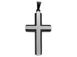 Kettenanhänger ADELIA´S "stylischer Kreuz Anhänger aus Edelstahl", gold, Schmuckanhänger, Damen, Edelstahl, Kettenanhänger