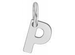 Kettenanhänger ADELIA´S "moderner Buchstabe Anhänger aus 925 Sterling Silber", silber, Schmuckanhänger, Damen, Silber 925 (Sterlingsilber), Kettenanhänger