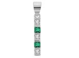 Kettenanhänger ADELIA´S "moderner Schmuck Anhänger aus 925 Sterling Silber", grün, Schmuckanhänger, Damen, Silber 925 (Sterlingsilber), Kettenanhänger