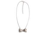 Kette mit Anhänger "Sue", Damen, Gr. onesize, Metall, silber, COLLEZIONE ALESSANDRO, Basic, Halsketten, mit Schleife