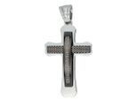 Kettenanhänger ADELIA´S "hochwertiger Kreuz Anhänger aus Edelstahl", schwarz, Schmuckanhänger, Damen, Edelstahl, Kettenanhänger