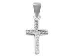 Kettenanhänger ADELIA´S "hochwertiger Kreuz Anhänger aus 925 Sterling Silber", silber, Schmuckanhänger, Damen, Silber 925 (Sterlingsilber), Kettenanhänger