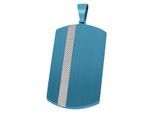 Kettenanhänger ADELIA´S "moderner Schmuck Anhänger aus Edelstahl", blau, Schmuckanhänger, Damen, Edelstahl, Kettenanhänger