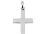 Kettenanhänger ADELIA´S "trendiger Kreuz Anhänger aus Edelstahl", silber, Schmuckanhänger, Damen, Edelstahl, Kettenanhänger