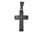 Kettenanhänger ADELIA´S "stylischer Kreuz Anhänger aus Edelstahl", blau, Schmuckanhänger, Damen, Edelstahl, Kettenanhänger
