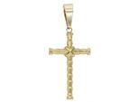 Kettenanhänger ADELIA´S "trendiger Kreuz Anhänger aus Edelstahl", gold, Schmuckanhänger, Damen, Edelstahl, Kettenanhänger