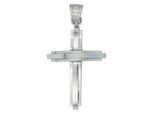 Kettenanhänger ADELIA´S "modischer Kreuz Anhänger aus Edelstahl", silber, Schmuckanhänger, Damen, Edelstahl, Kettenanhänger