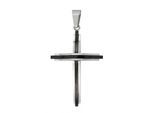 Kettenanhänger ADELIA´S "eleganter Kreuz Anhänger aus Edelstahl", silber, Schmuckanhänger, Damen, Edelstahl, Kettenanhänger
