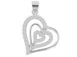 Kettenanhänger ADELIA´S "zeitloser Herz Anhänger aus 925 Sterling Silber", silber, Schmuckanhänger, Damen, Silber 925 (Sterlingsilber), Kettenanhänger