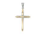 Kettenanhänger ADELIA´S "stylischer Kreuz Anhänger aus Edelstahl", silber, Schmuckanhänger, Damen, Edelstahl, Kettenanhänger