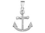 Kettenanhänger ADELIA´S "moderner Anker Anhänger aus 925 Sterling Silber", silber, Schmuckanhänger, Damen, Silber 925 (Sterlingsilber), Kettenanhänger