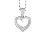 Kettenanhänger ADELIA´S "stylischer Herz Anhänger aus 925 Sterling Silber", silber, Schmuckanhänger, Damen, Silber 925 (Sterlingsilber), Kettenanhänger