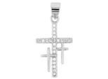 Kettenanhänger ADELIA´S "stilvoller Kreuz Anhänger aus 925 Sterling Silber", silber, Schmuckanhänger, Damen, Silber 925 (Sterlingsilber), Kettenanhänger
