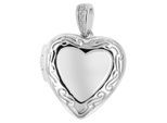 Kettenanhänger ADELIA´S "trendiger Herz Anhänger aus 925 Sterling Silber", silber, Schmuckanhänger, Damen, Silber 925 (Sterlingsilber), Kettenanhänger