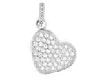 Kettenanhänger ADELIA´S "zeitloser Herz Anhänger aus 925 Sterling Silber", silber, Schmuckanhänger, Damen, Silber 925 (Sterlingsilber), Kettenanhänger