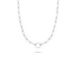 Charm-Kette TAMARIS "Schmuck Geschenk Edelstahl Charm Halskette The Link Chain", edelstahlfarben, Halsketten, Damen, Edelstahl, L: 45 B: 0,93mm, B:0,93mm