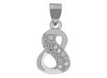 Kettenanhänger ADELIA´S "moderner Unendlichkeitszeichen Anhänger aus 925 Sterling Silber", gold, Schmuckanhänger, Damen, Silber 925 (Sterlingsilber), Kettenanhänger