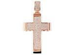 Kettenanhänger ADELIA´S "stylischer Kreuz Anhänger aus Edelstahl", gold, Schmuckanhänger, Damen, Edelstahl, Kettenanhänger