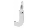 Kettenanhänger ADELIA´S "moderner Buchstabe Anhänger aus 925 Sterling Silber", silber, Schmuckanhänger, Damen, Silber 925 (Sterlingsilber), Kettenanhänger