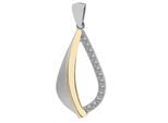Kettenanhänger ADELIA´S "stilvoller Schmuck Anhänger aus 925 Sterling Silber", gold, Schmuckanhänger, Damen, Silber 925 (Sterlingsilber), Kettenanhänger