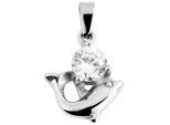 Kettenanhänger ADELIA´S "modischer Schmuck Anhänger aus Edelstahl", silber, Schmuckanhänger, Damen, Edelstahl, Kettenanhänger