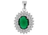 Kettenanhänger ADELIA´S "eleganter Schmuck Anhänger aus 925 Sterling Silber", blau, Schmuckanhänger, Damen, Silber 925 (Sterlingsilber), Kettenanhänger