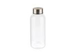 Trinkflasche APS "EVERFILL, Glas, 0,4 Liter, Ø 6,5 cm, Höhe 18 cm", transparent, H:18cm, Glas, Polypropylen (PP), Silikon, Trinkflaschen, Trinkflasche, ideal für Wasser, Saft oder Getränke im Alltag und unterwegs