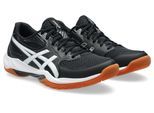 Hallenschuh ASICS "GEL-ROCKET 12", Damen, Gr. 37,5, schwarz-weiß (schwarz, weiß), Synthetik, Schuhe Hallenschuh, besonders geeignet für Handball und Volleyball